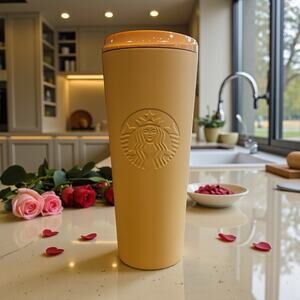 Starbucks Fall 2025 Soft Touch Orange Tumbler 16oz NWT